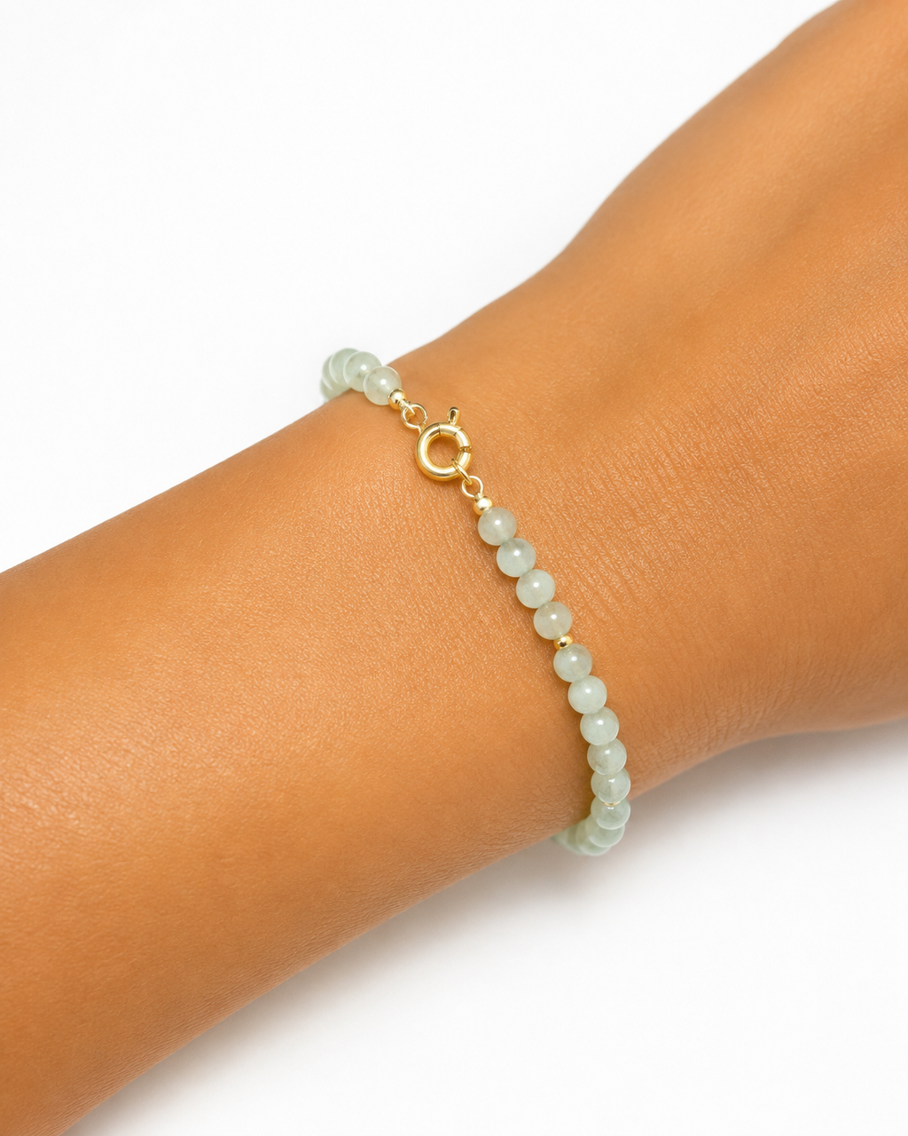 Aloha Dainty Jade Bead Bracelet