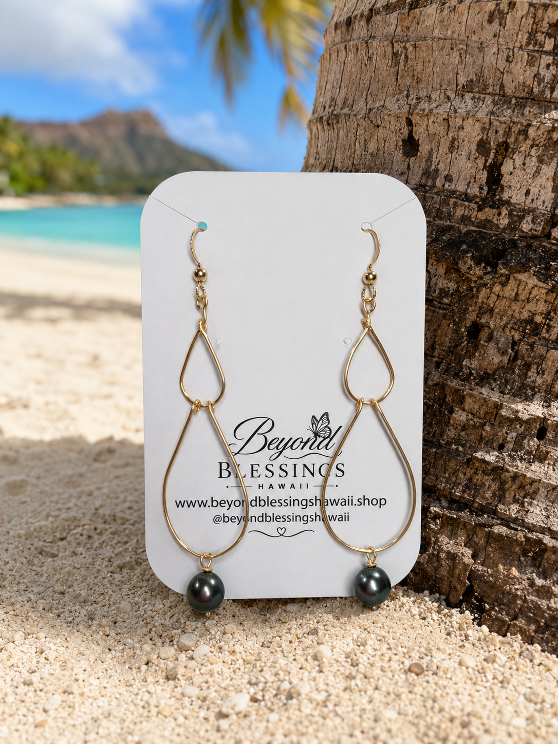 Tahitian Pearl Drop Earrings