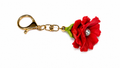 Aloha Hibiscus Keychain w/Tahitian #1
