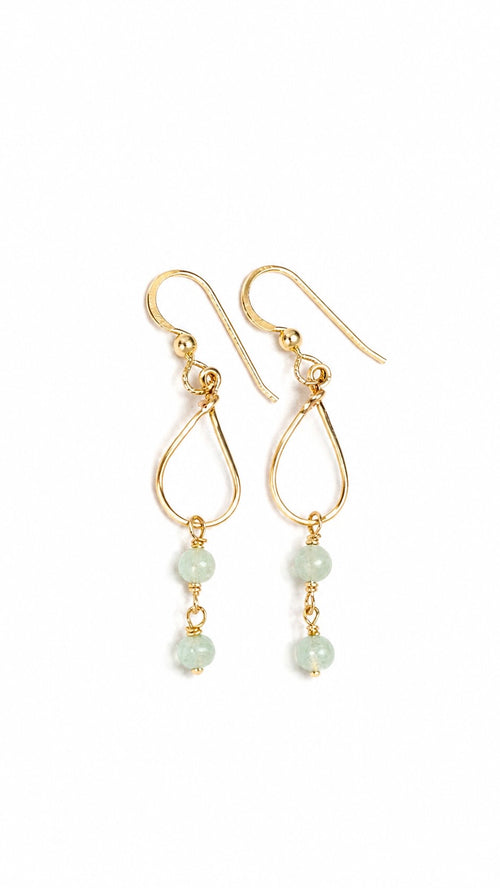 Hoʻomālie Jade Cascade Earrings