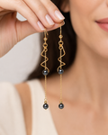 Momi Spiral Freshwater Drop Earrings