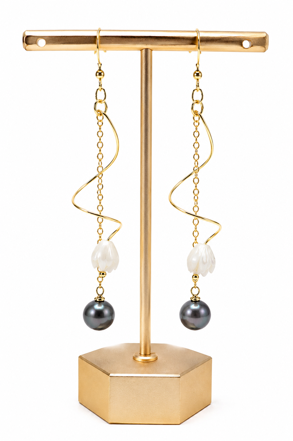 Nohea Pikake Freshwater Drop Earring