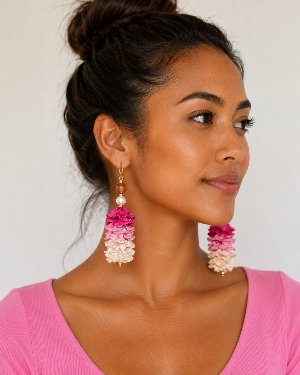 Lēʻahi Hibiscus Momi Earrings