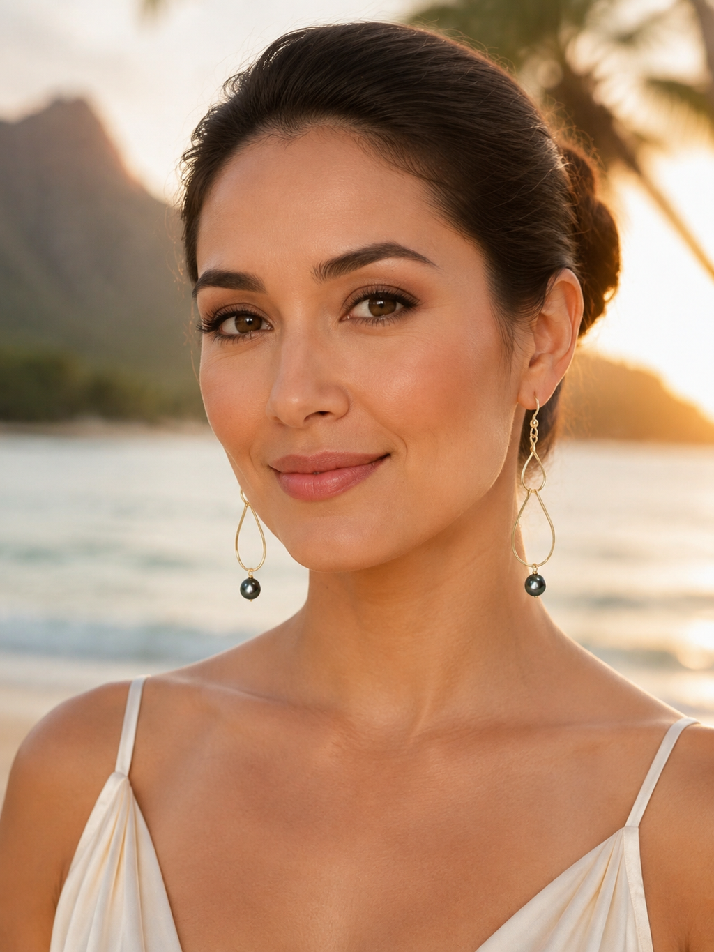Tahitian Pearl Drop Earrings