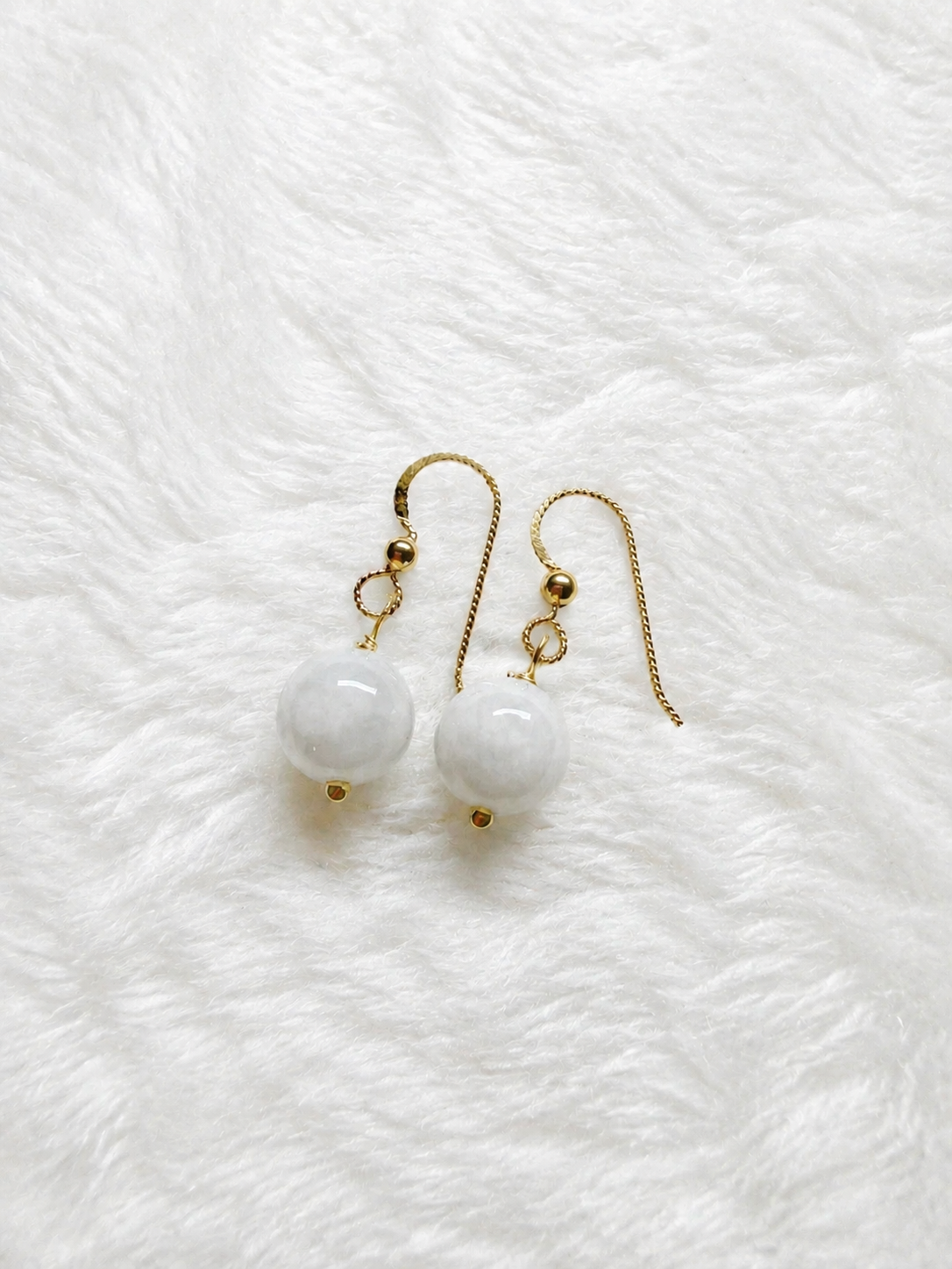 Single Nephrite Jade Earrings
