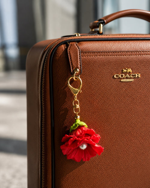 Aloha Hibiscus Keychain w/Tahitian #1